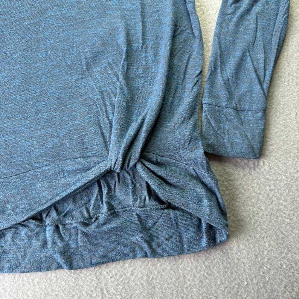 Juicy Couture Women's Blue Long Sleeve‎ T-Shirt Front Twist Hem - Size XL - Picture 3 of 6